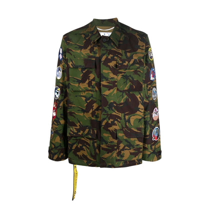 Off-white Camou Patch Field Jacket Mens Style : Omel001c99fab00