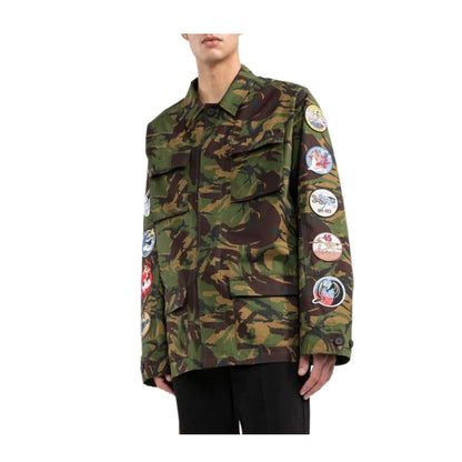 Off-white Camou Patch Field Jacket Mens Style : Omel001c99fab00