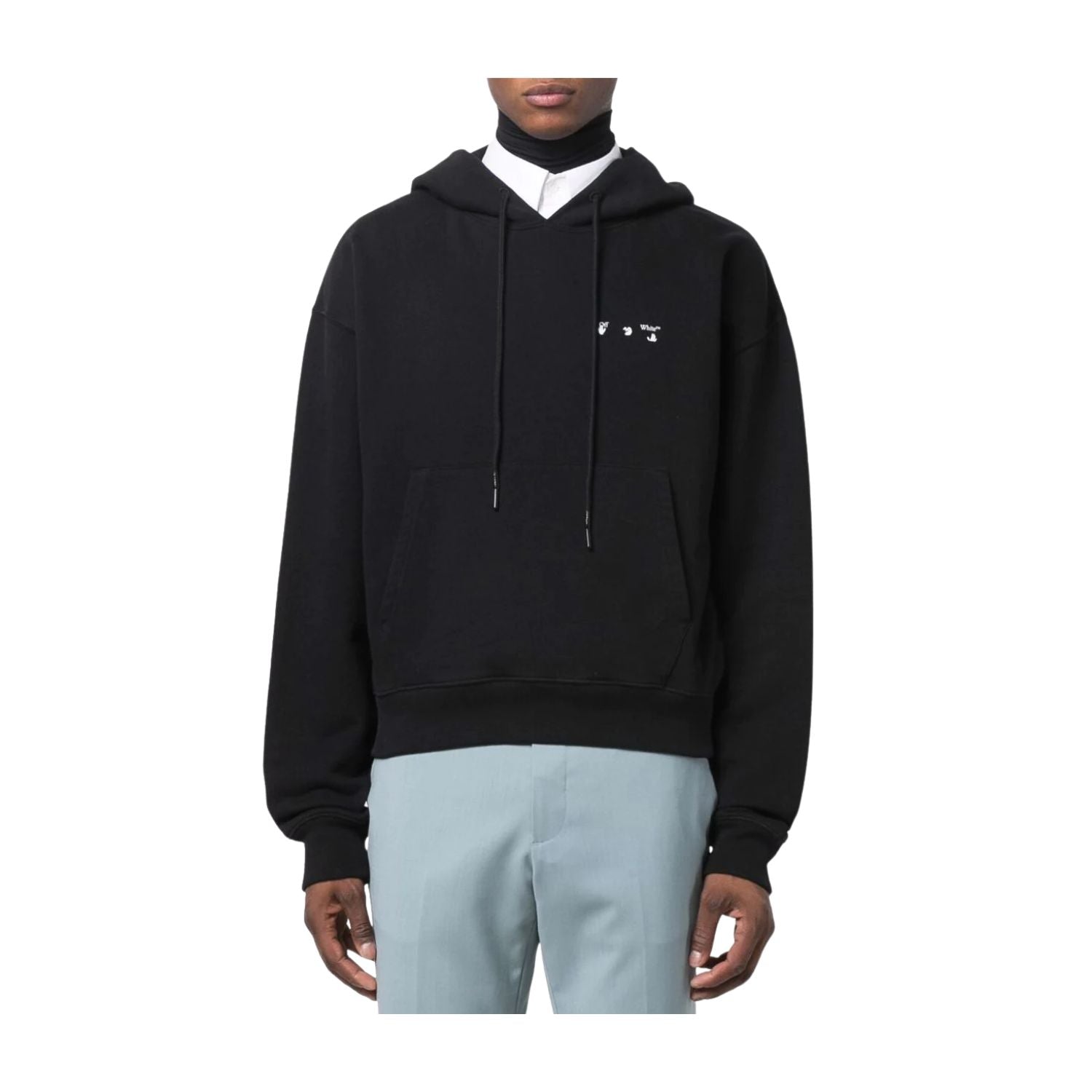 Off-white Caravag Paint Over Hoodie Mens Style : Ombb037c99fle00