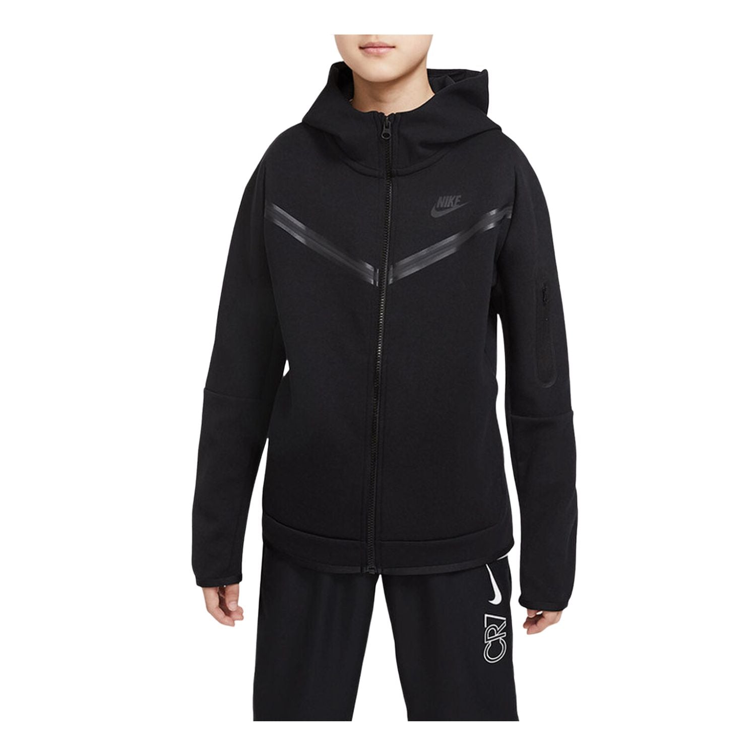 Nike Sportswear Kids' Tech Fleece Full-Zip Hoodie Black/Black