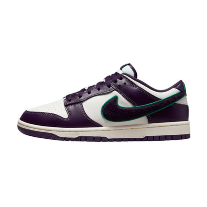Nike Dunk Low Chenille Swoosh Sail Grand Purple