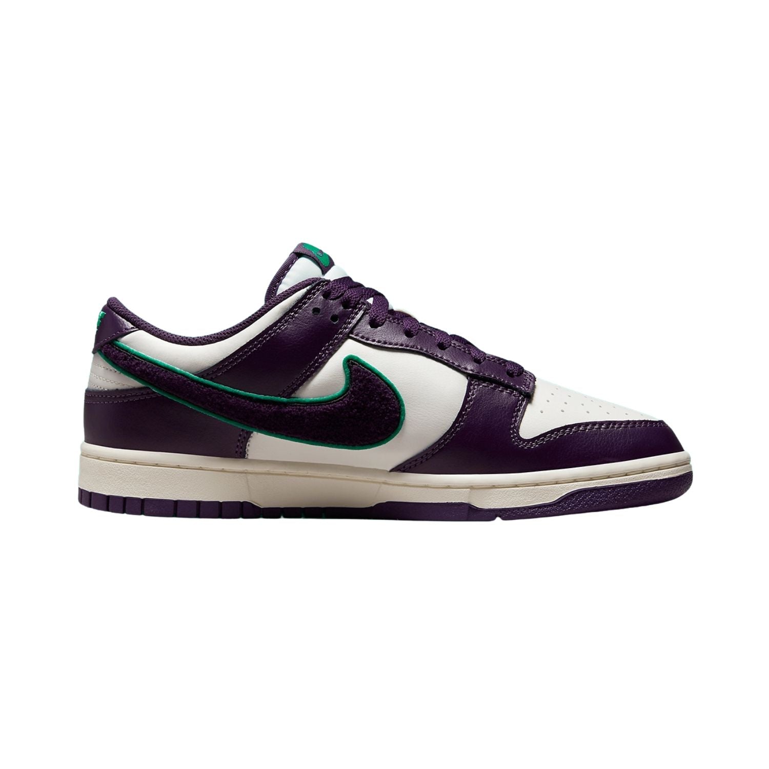 Nike Dunk Low Chenille Swoosh Sail Grand Purple