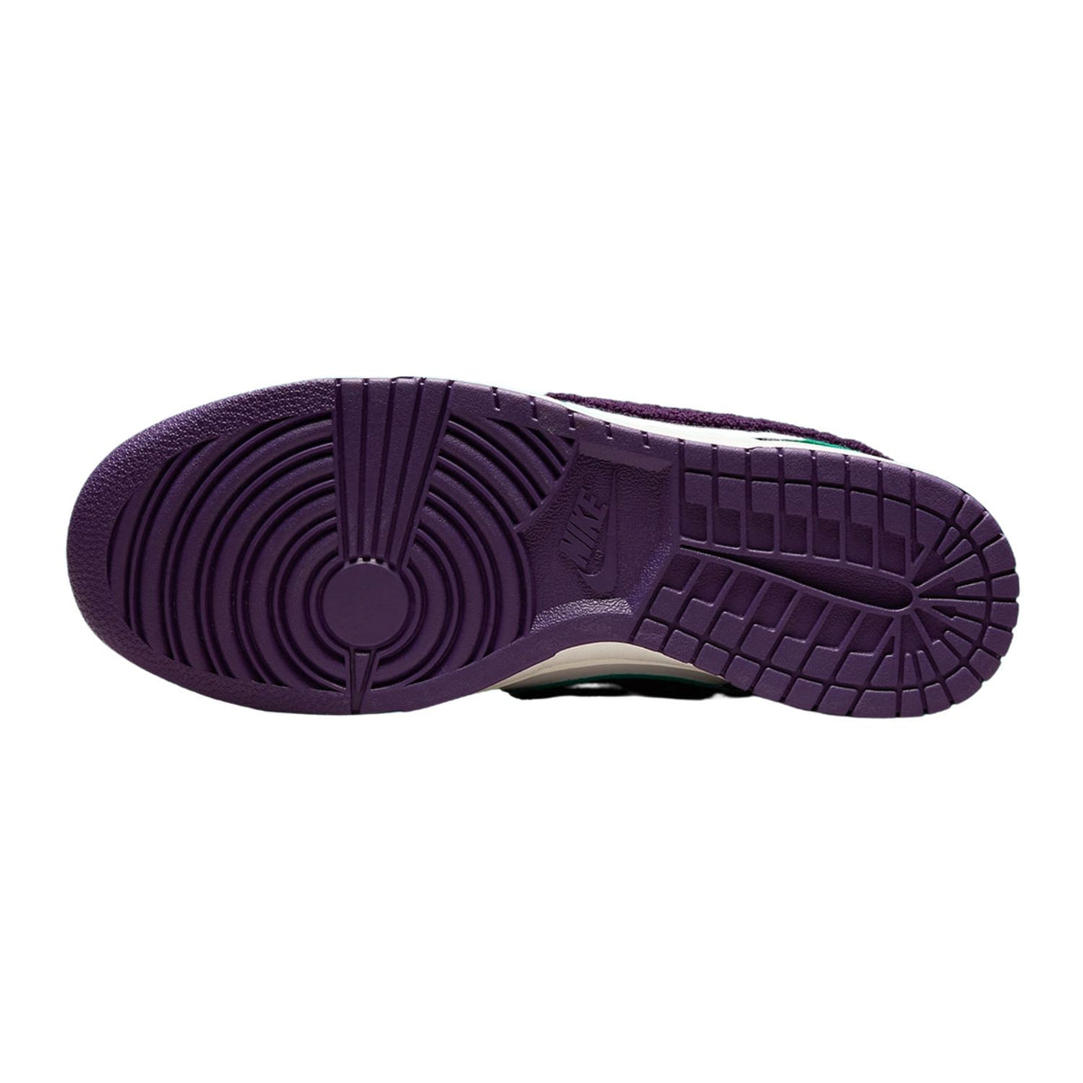 Nike Dunk Low Chenille Swoosh Sail Grand Purple