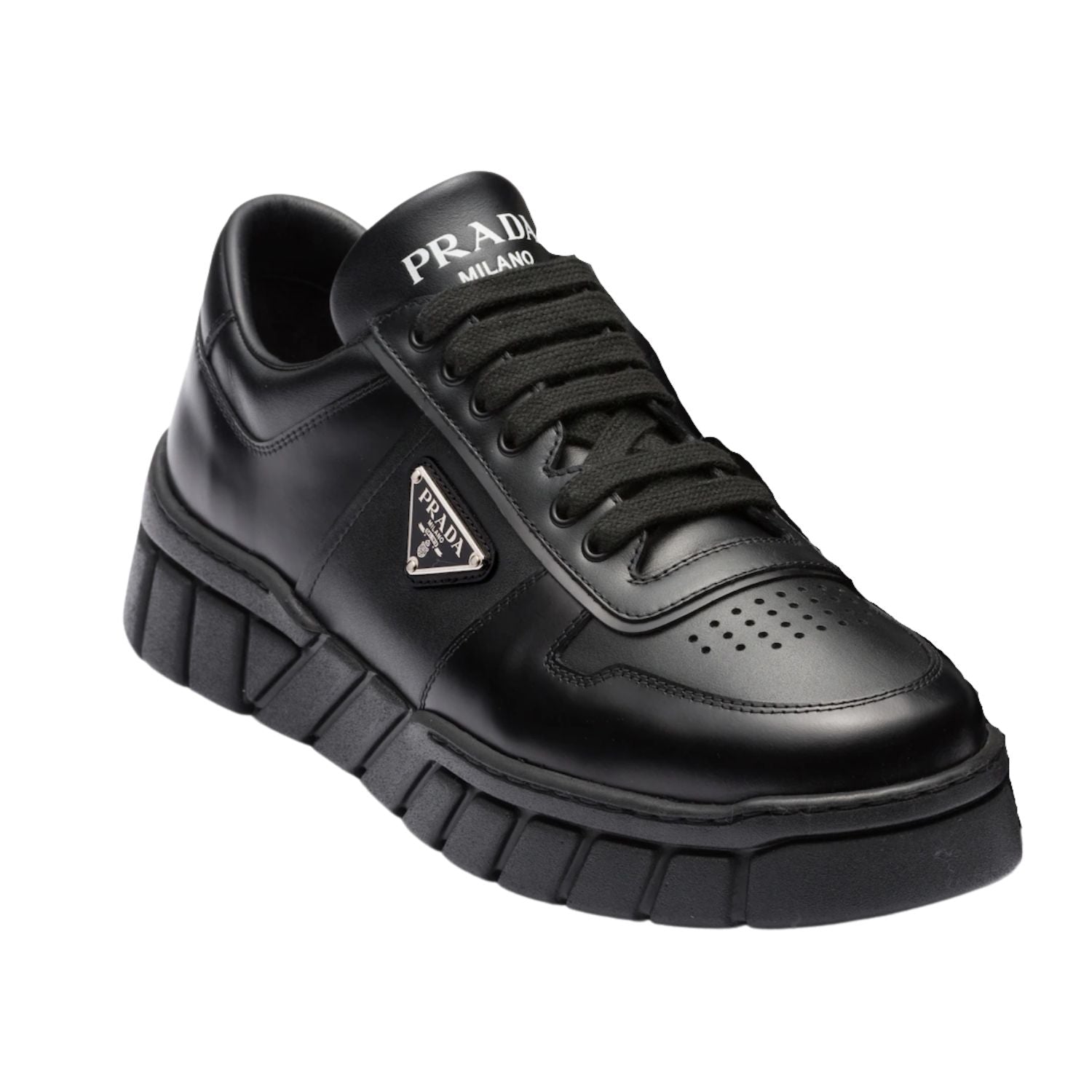 Prada Leather Sneakers Mens Style : 2ee378