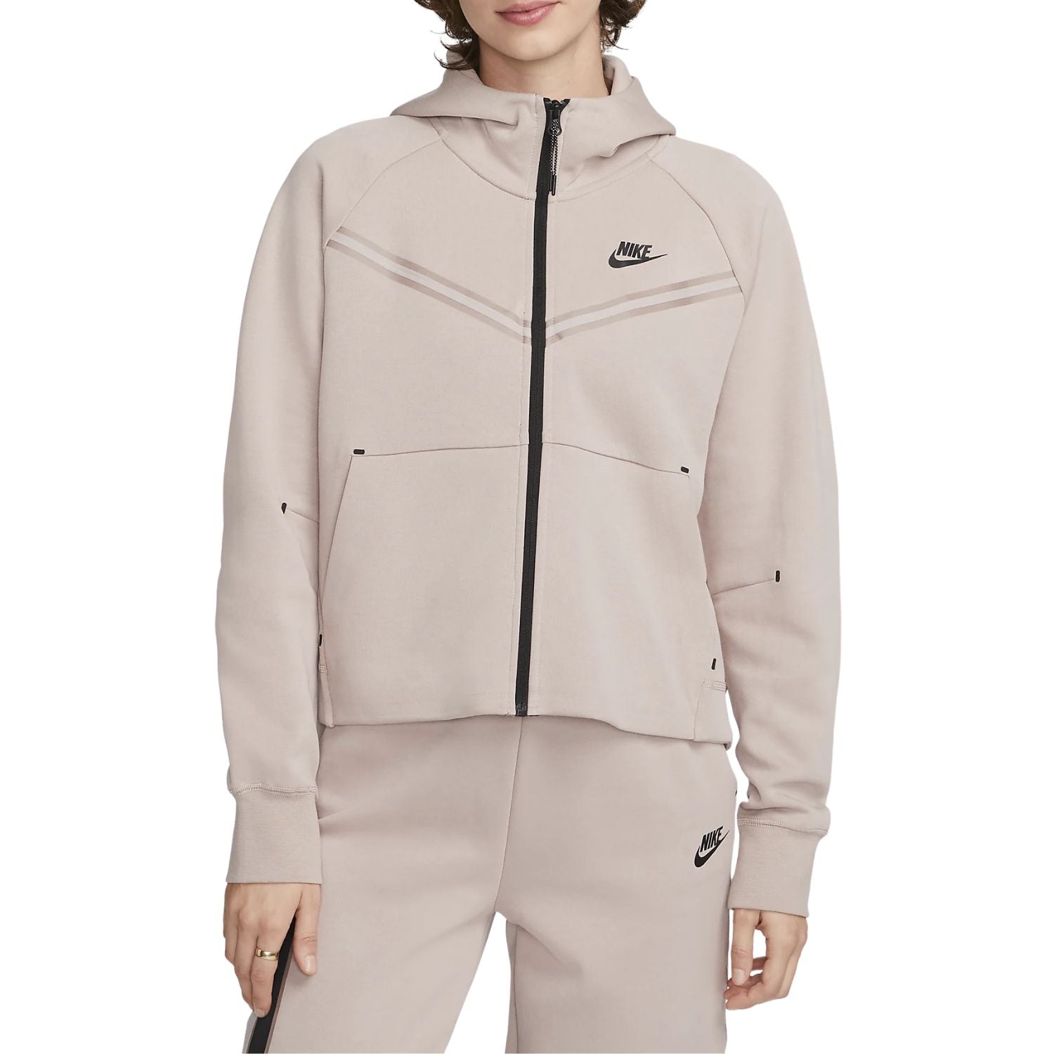 Nike Sportswear Tech Fleece Hoodie &amp; Joggers Set Diffused Taupe/Black