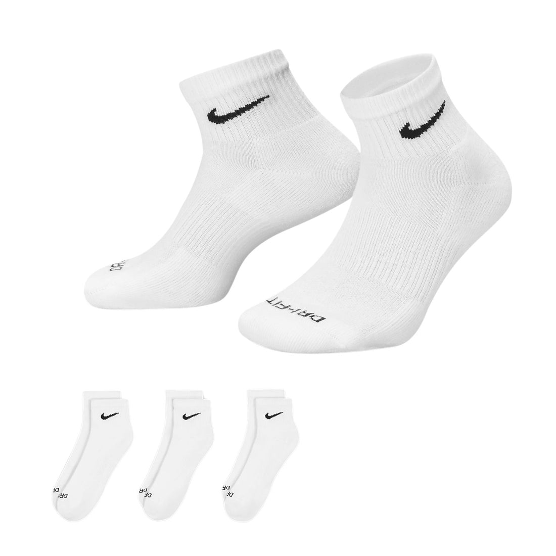 Nike 22 Everyday Plus Cushioned Training Ankle Socks (3 Pairs) Mens : SX6890