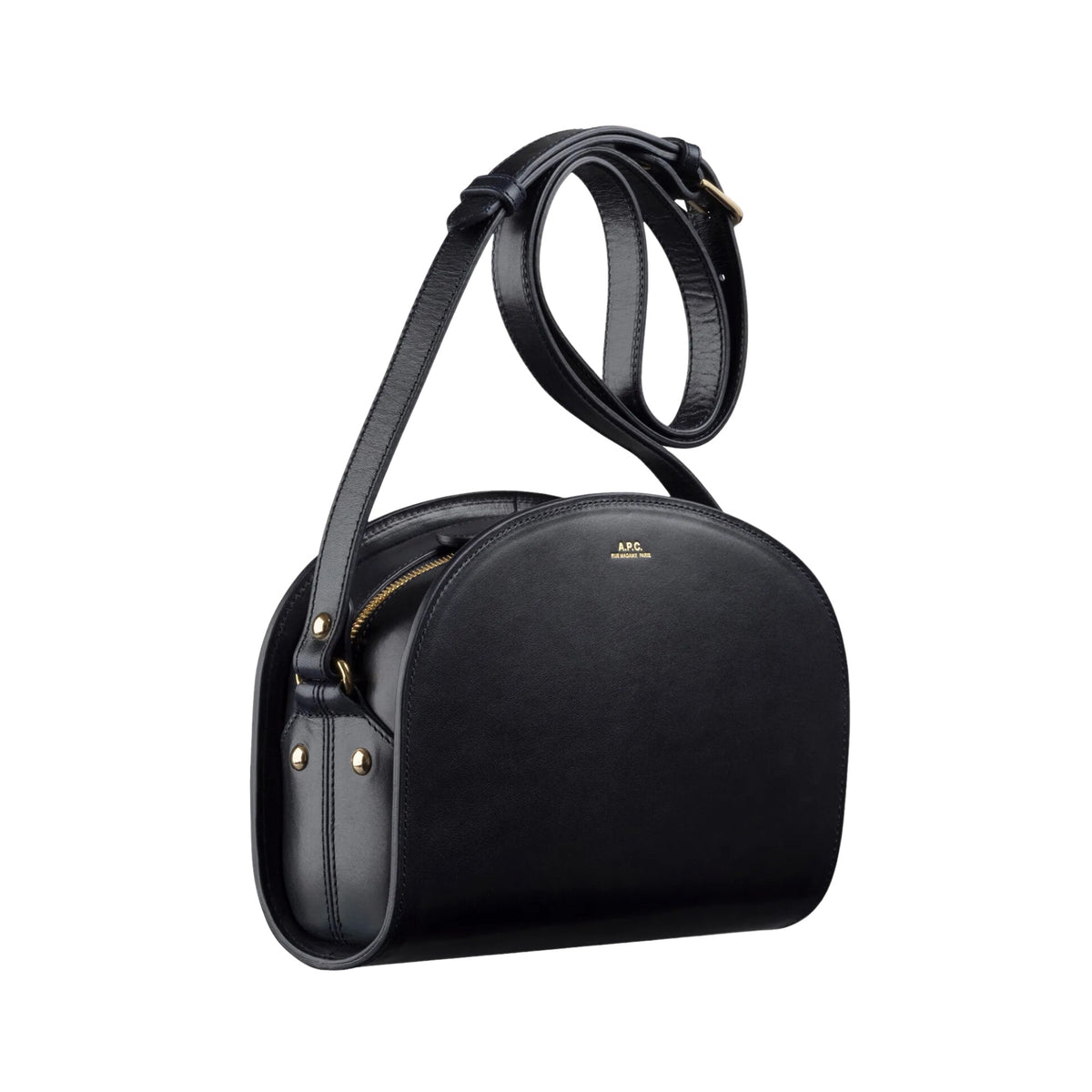 A.p.c Sac Demi-lune Smooth Leather Womens Style : Pxawv_f61048