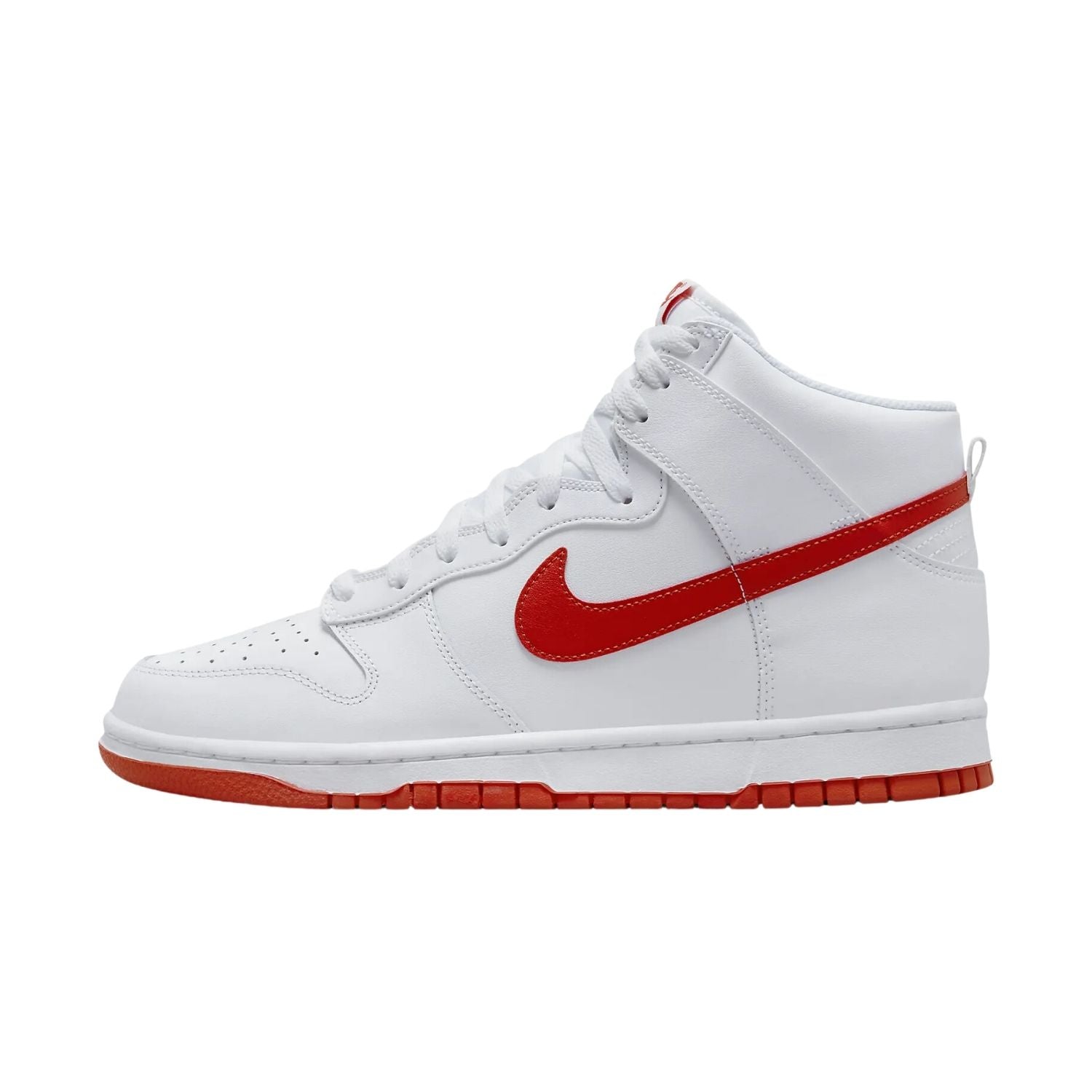 Nike Dunk High White Picante Red