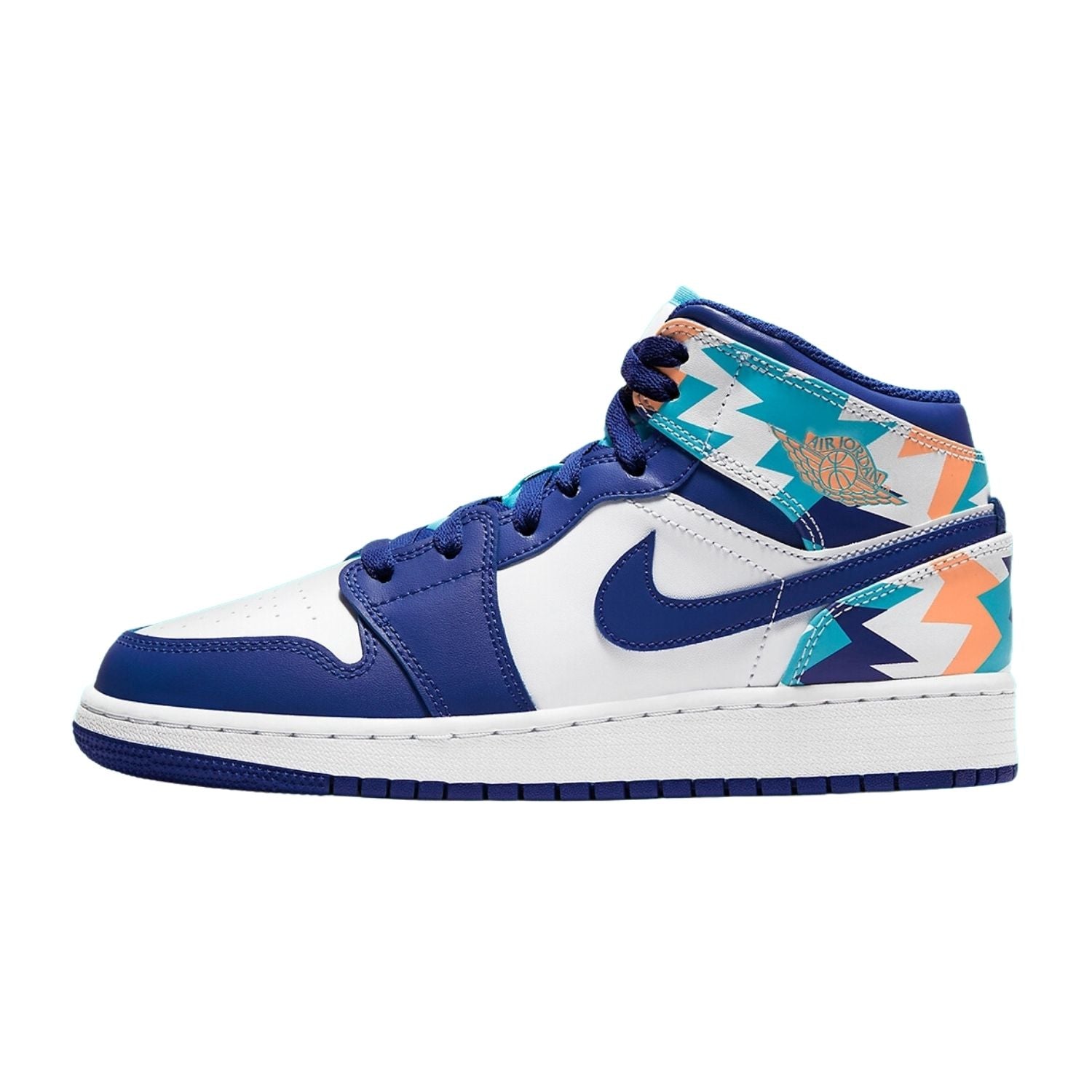 Jordan 1 Mid Big Kids Style : 555112-105