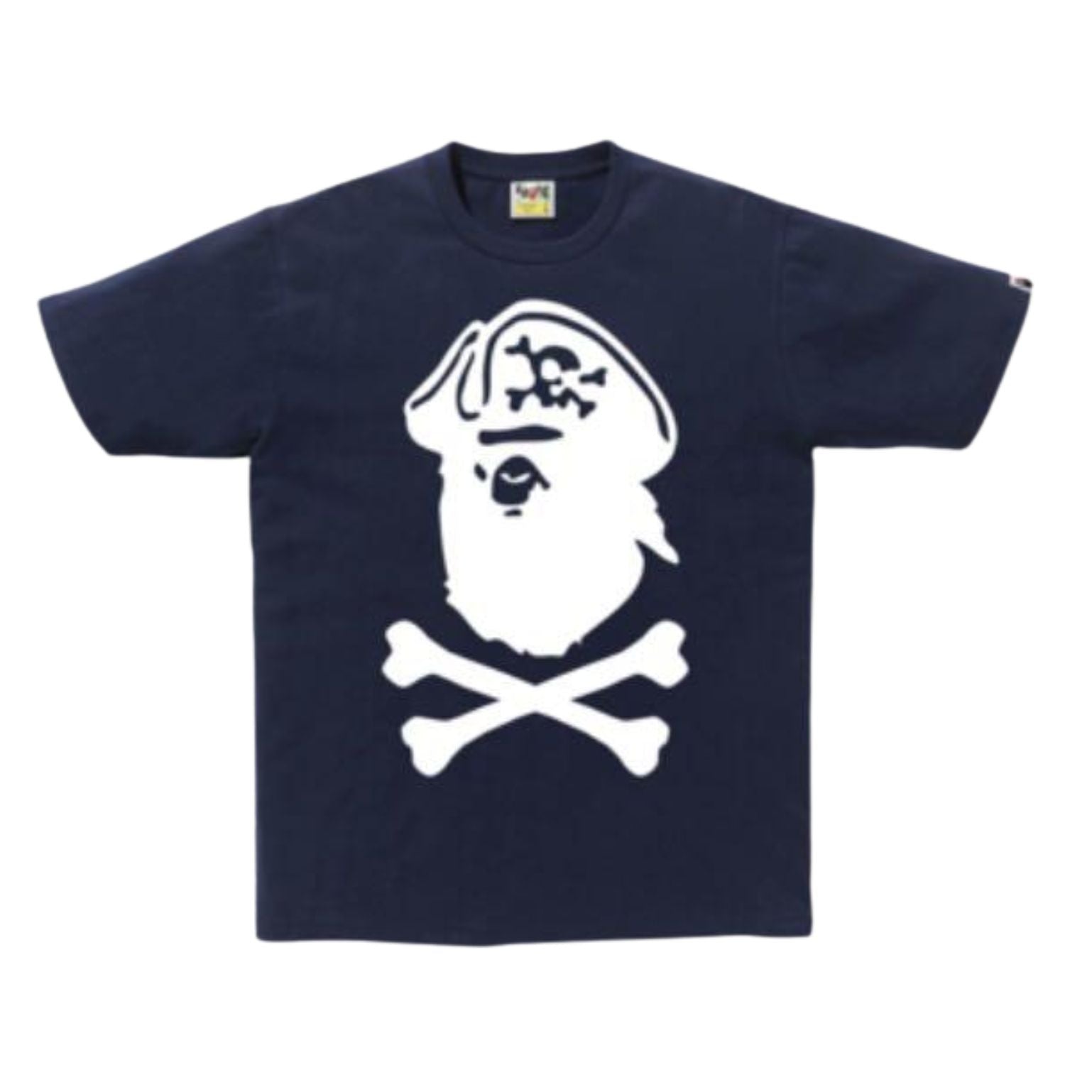 Bape Captain Ape Crossbone Tee Mens Style : 4172110001