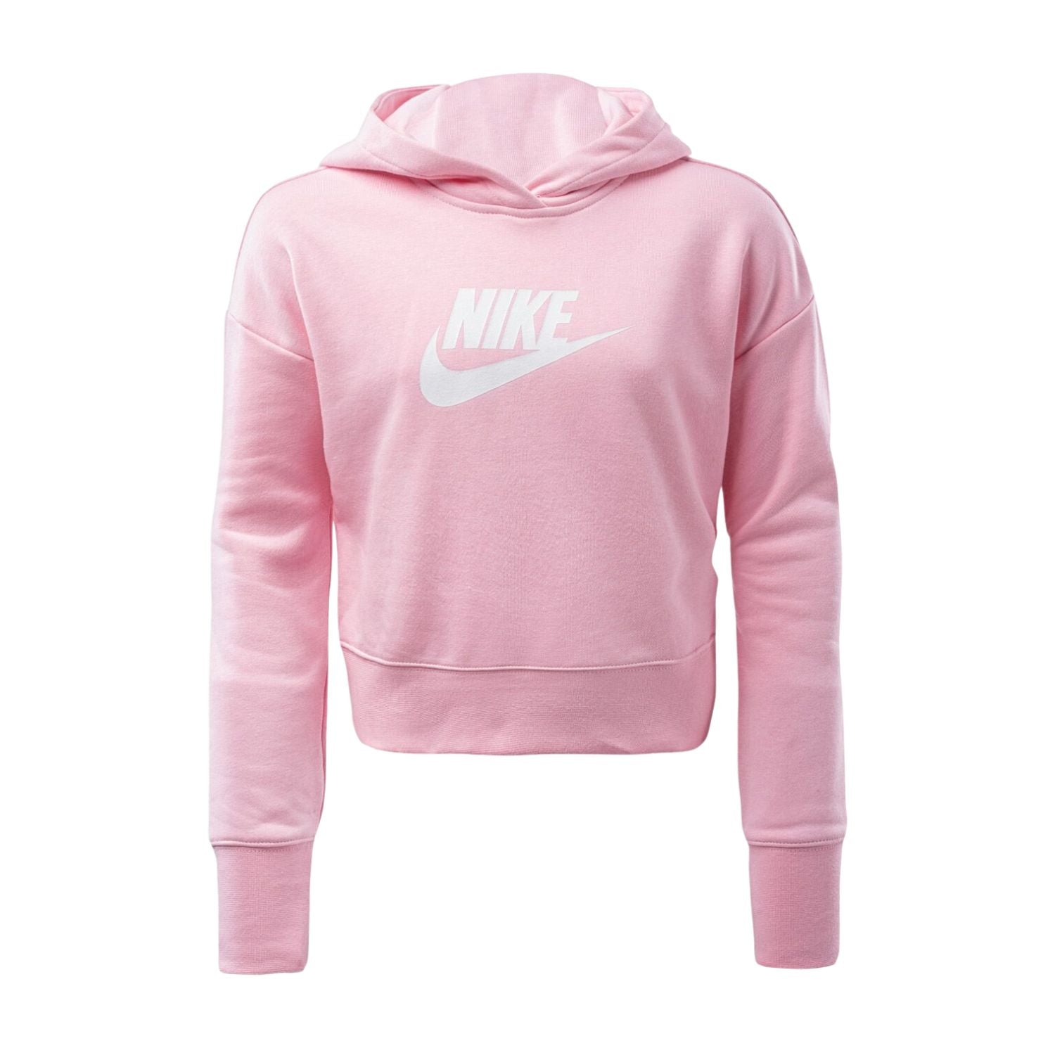 Nike Sportswear Club French Terry Cropped Hoodie (Girls&
