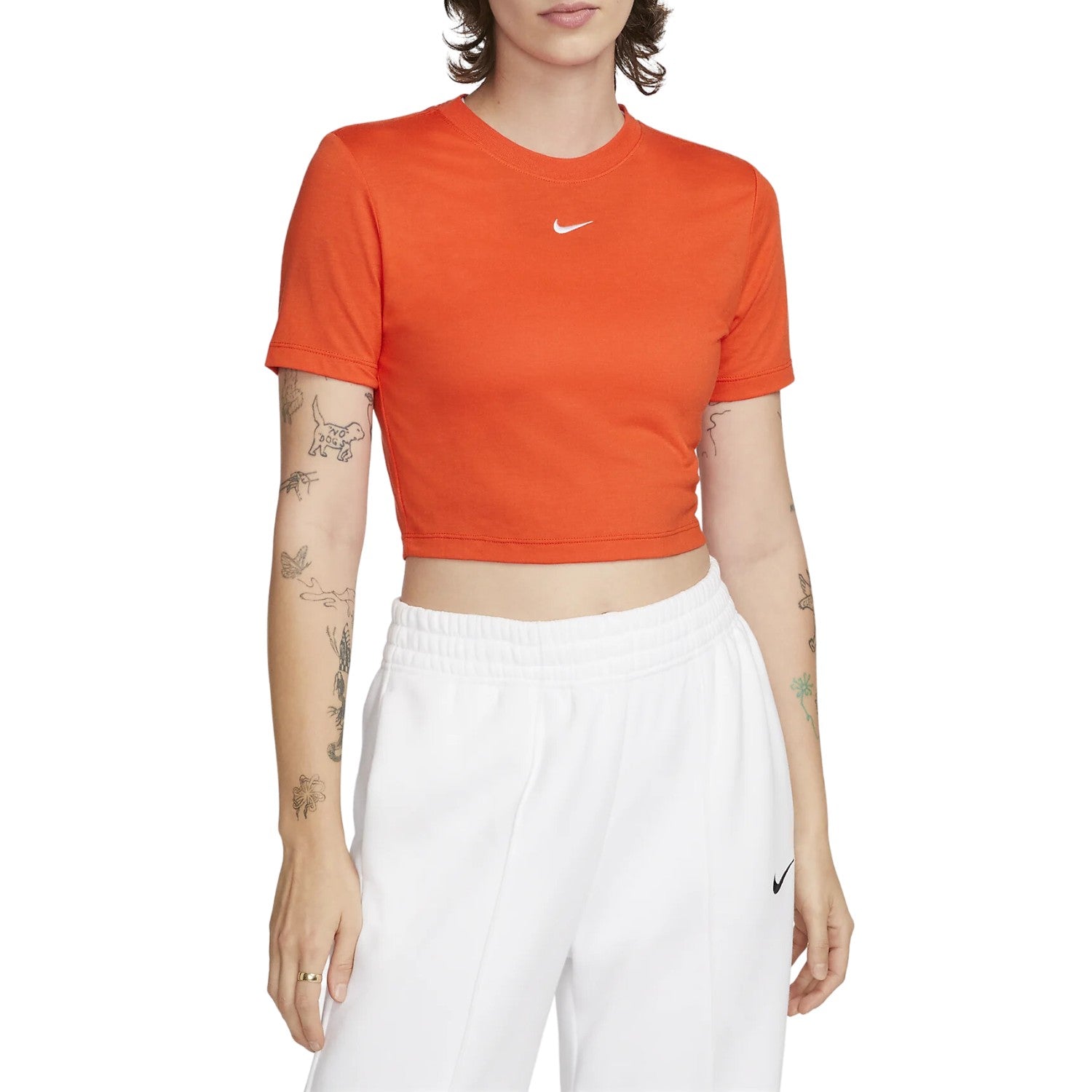 Nike Sportswear Essential Slim-fit Crop T-shirt Womens Style : Fb2873