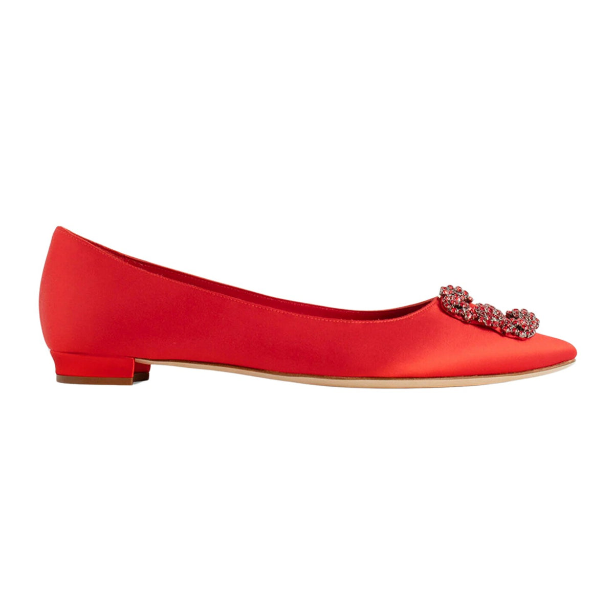 Manolo Blahnik Hangisiflat_red Womens Style : 4221474