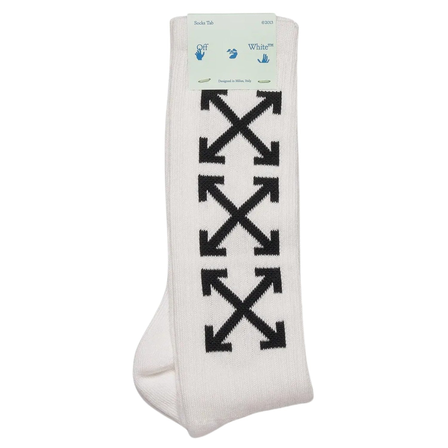 Off-white Arrow Bookish Socks Mens Style : Omra075c99kni00