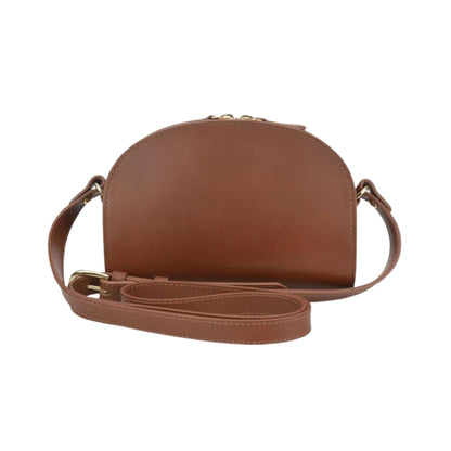A.p.c Sac Demi Lune Mini Noisette Womens Style : Pxawv-f61392 Cad