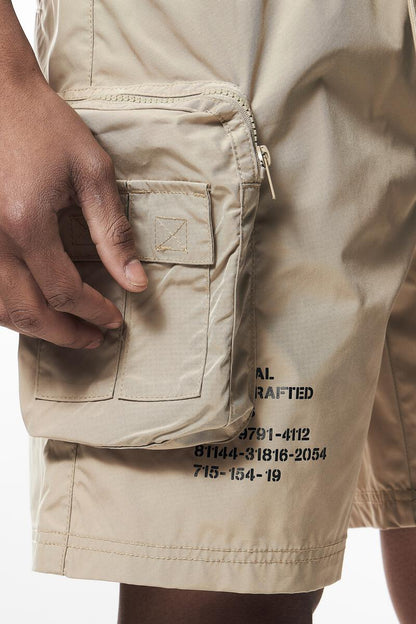 Smoke Rise Printed Nylon Utility Short Mens Style : Ws23182