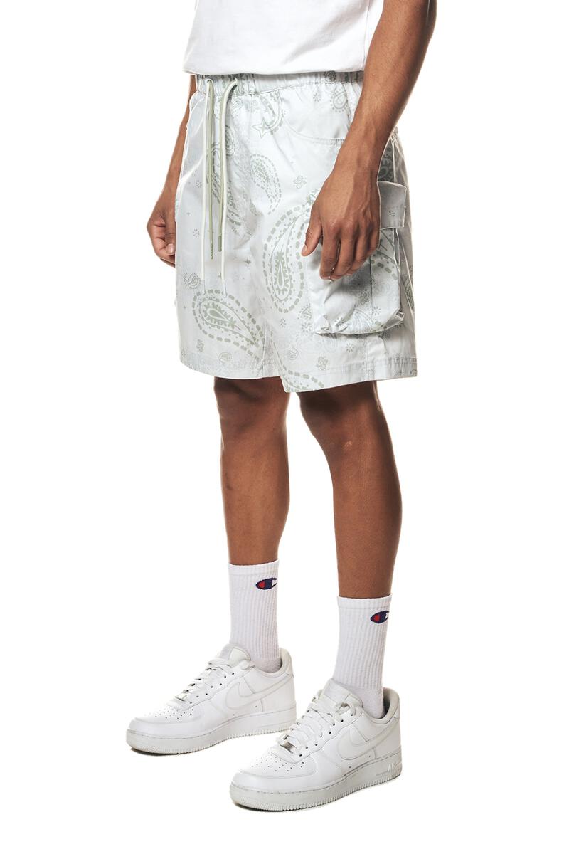 Smoke Rise Printed Nylon Utility Short Mens Style : Ws23189