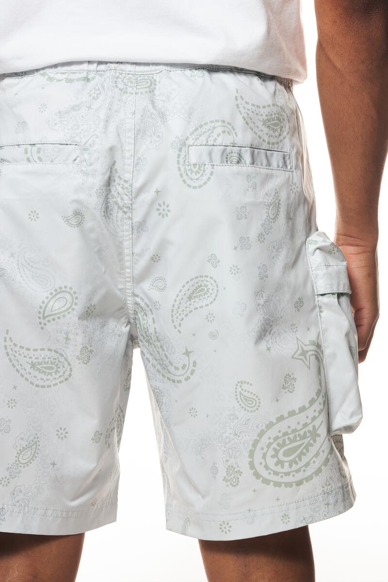 Smoke Rise Printed Nylon Utility Short Mens Style : Ws23189