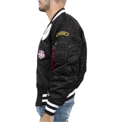 New Era Dodgers Reversible Alpha Bomber Jacket Mens Style : 13026032