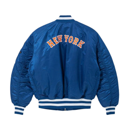 New Era Newyork Mets Alpha Industries Reversible Bomber Jacket Mens Style : 13025997