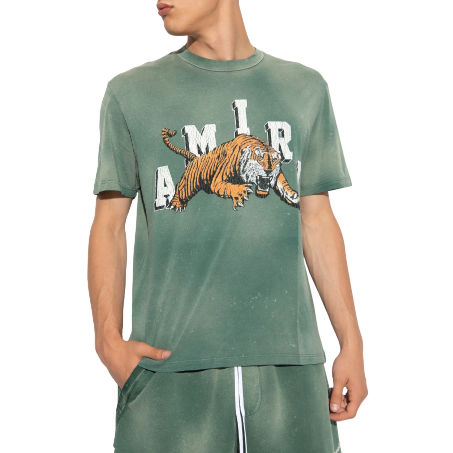 Amiri Vintage Tiger Tee Mens Style : Pf23mjg006