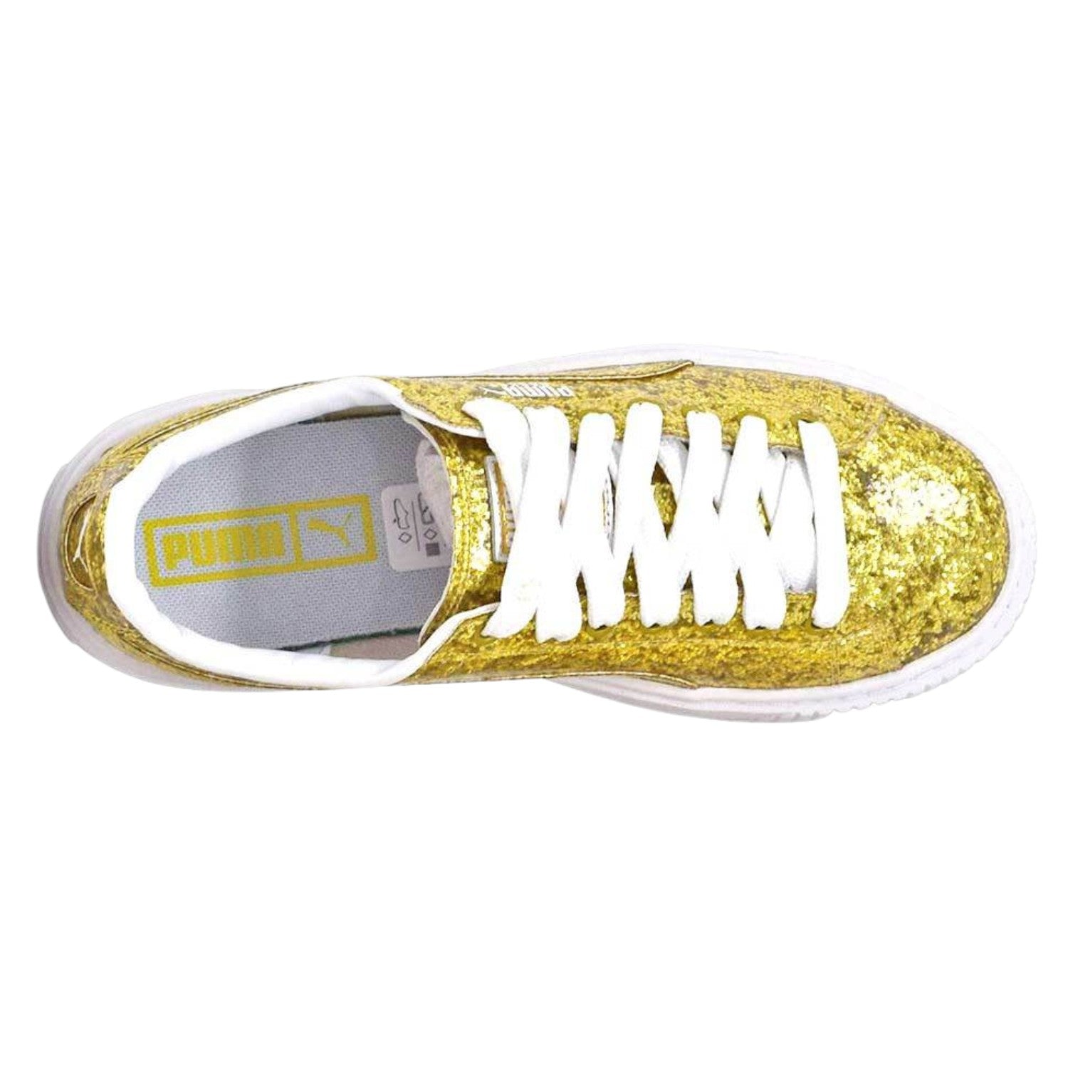 Puma Basket Platform Glitter Womens Style : 364093