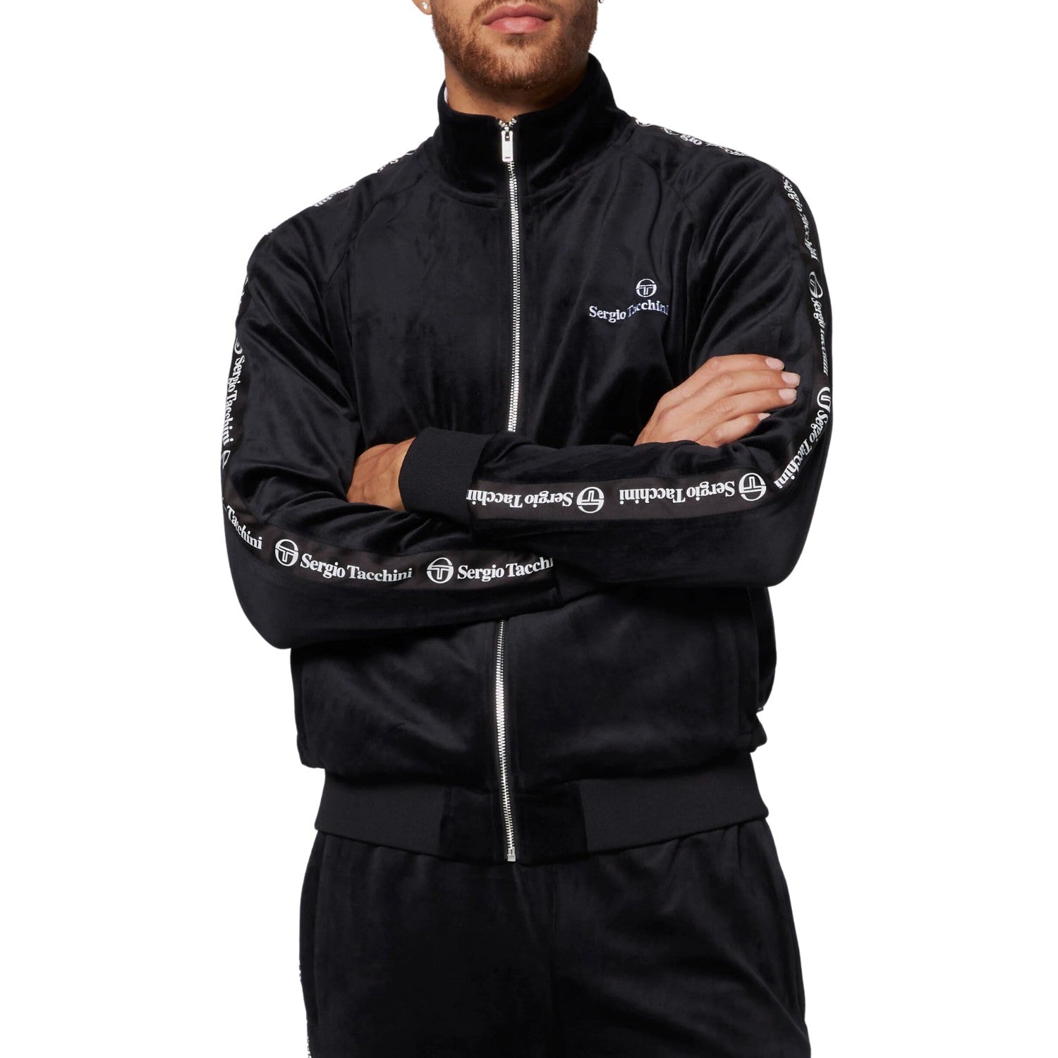 Sergio Tacchini Tipo Velour Track Jacket Mens Style : Sts23m50580
