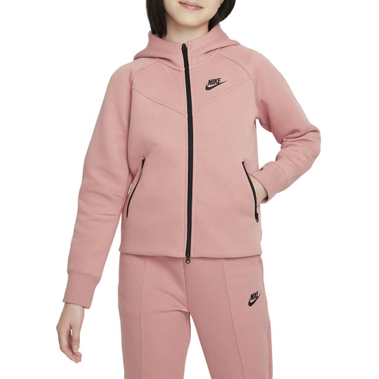Nike Sportswear Tech Fleece Big Kids' (Girls') Full-zip Hoodie Big Kids Style : Fd2979