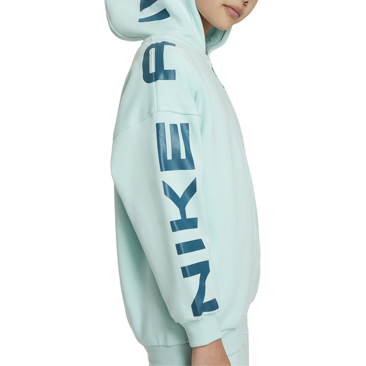 Nike Air Club Fleece Big Kids' (Girls') Oversized Full-zip Hoodie Big Kids Style : Fd2960