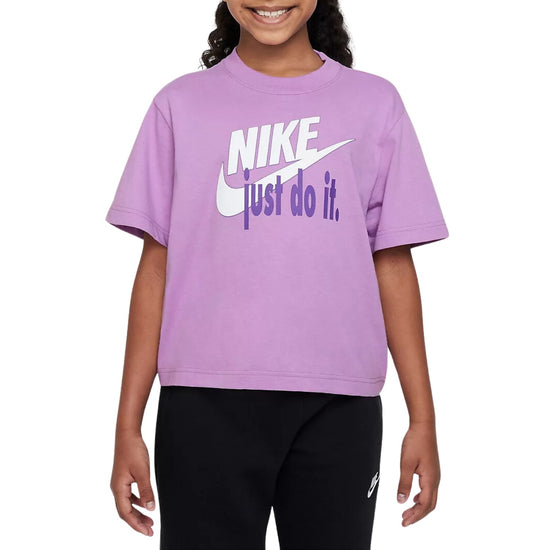 Nike Girls' Sportswear Boxy Hbr Graphic T-shirt Big Kids Style : Fd5362