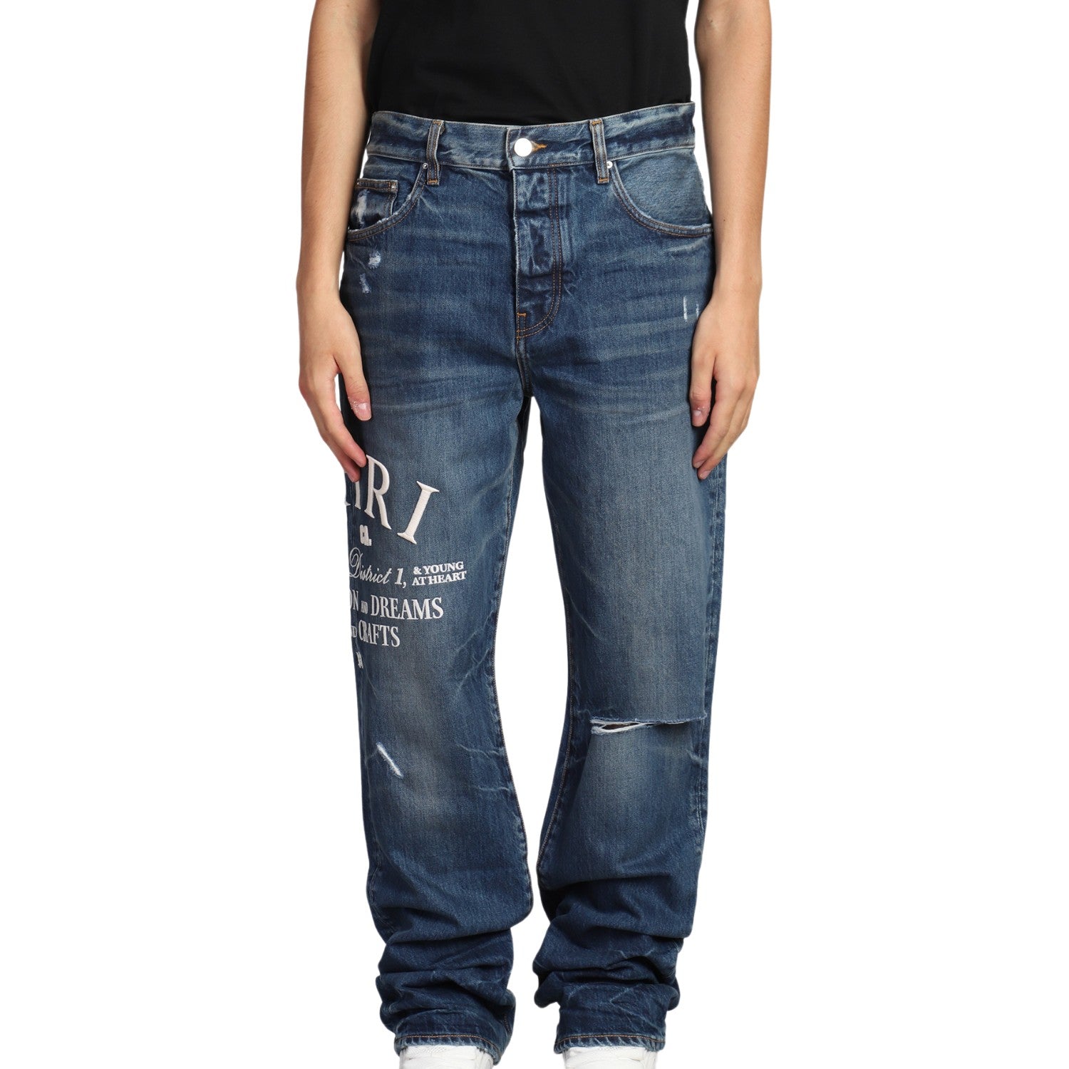 Amiri Arts District Straight Fit Jeans Mens Style : Pf23mdf023