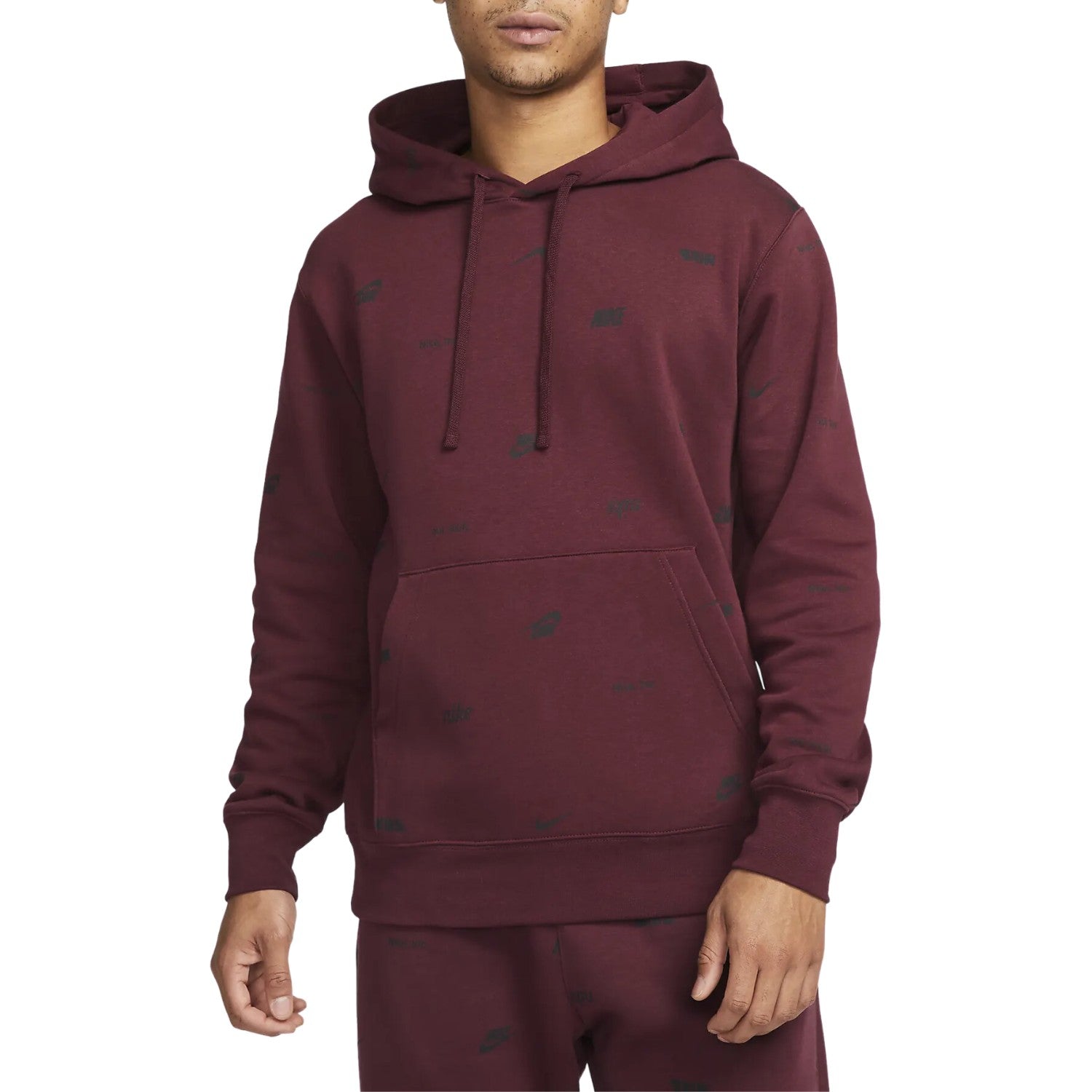 Nike Club Fleece Men's Allover Print Pullover Hoodie Mens Style : Fb7434