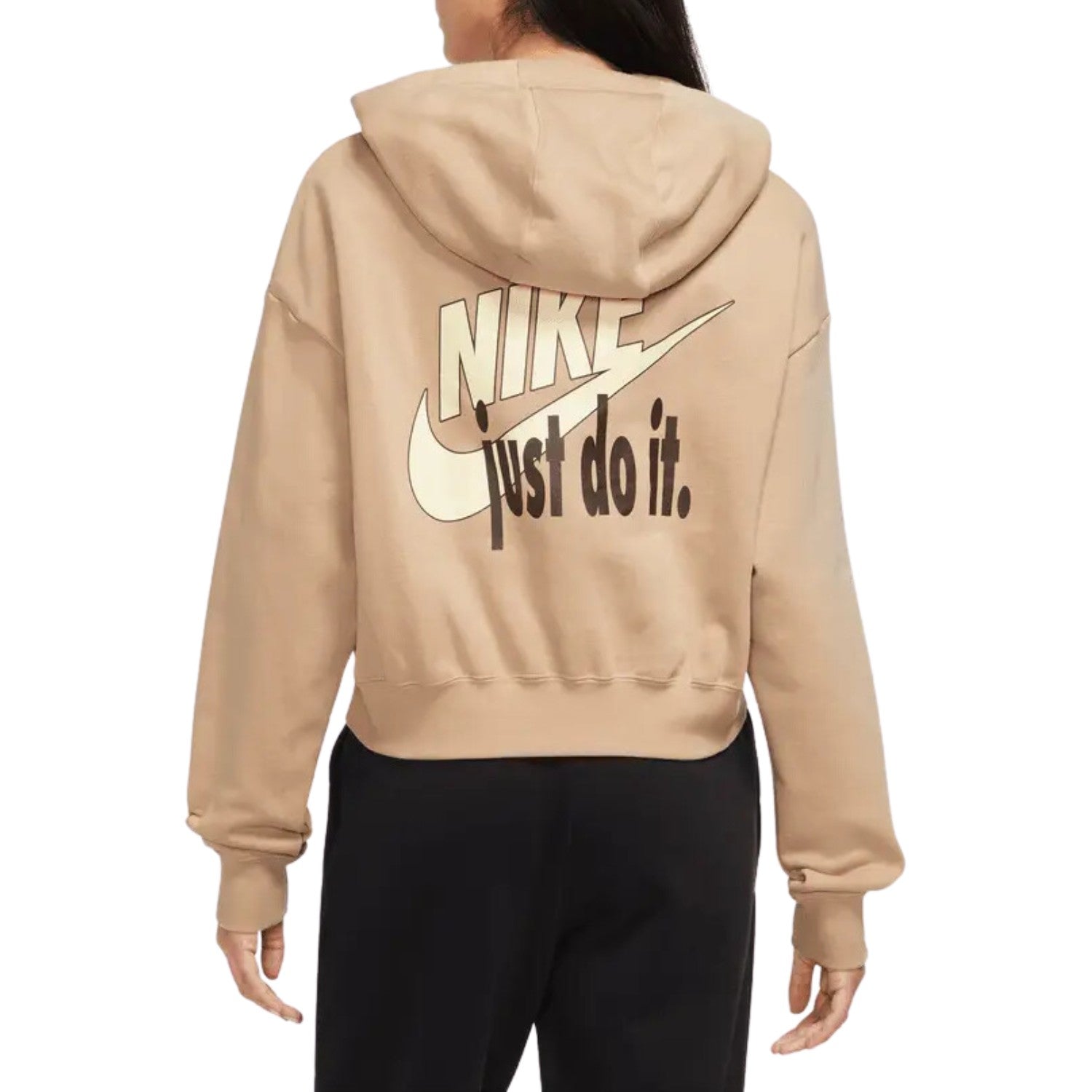 Nike Sportswear Club Fleece Women's Oversized Cropped Pullover Hoodie Womens Style : Fb8258