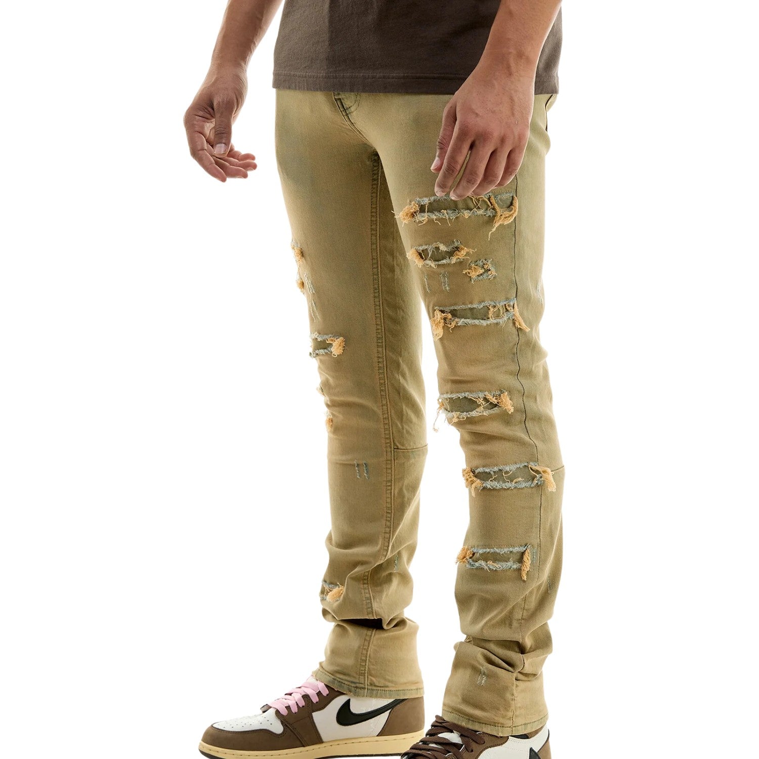 Kdnk Under Patched Skinny Jeans Mens Style : Knd4565