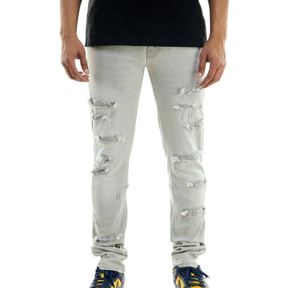 Kdnk Under Patched Skinny Jeans Mens Style : Knd4565