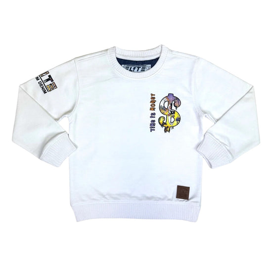 Elite Denim Time Is Money Sweatshirt  Big Kids Style : 4221-jr