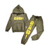 Rawyalty Star Yellow Puff Hoodie And Jogger Set Little Kids Style : Rtjs003