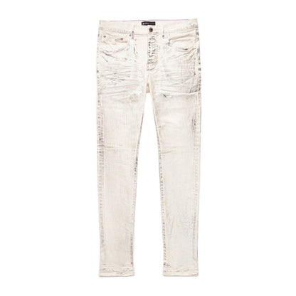 Purple-brand White X Ray Iridescent Wave Foil Jeans Mens Style : P001-wxrw123