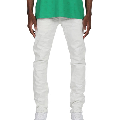 Purple-brand White Flocked Snake Jeans Mens Style : P001-wwfs123