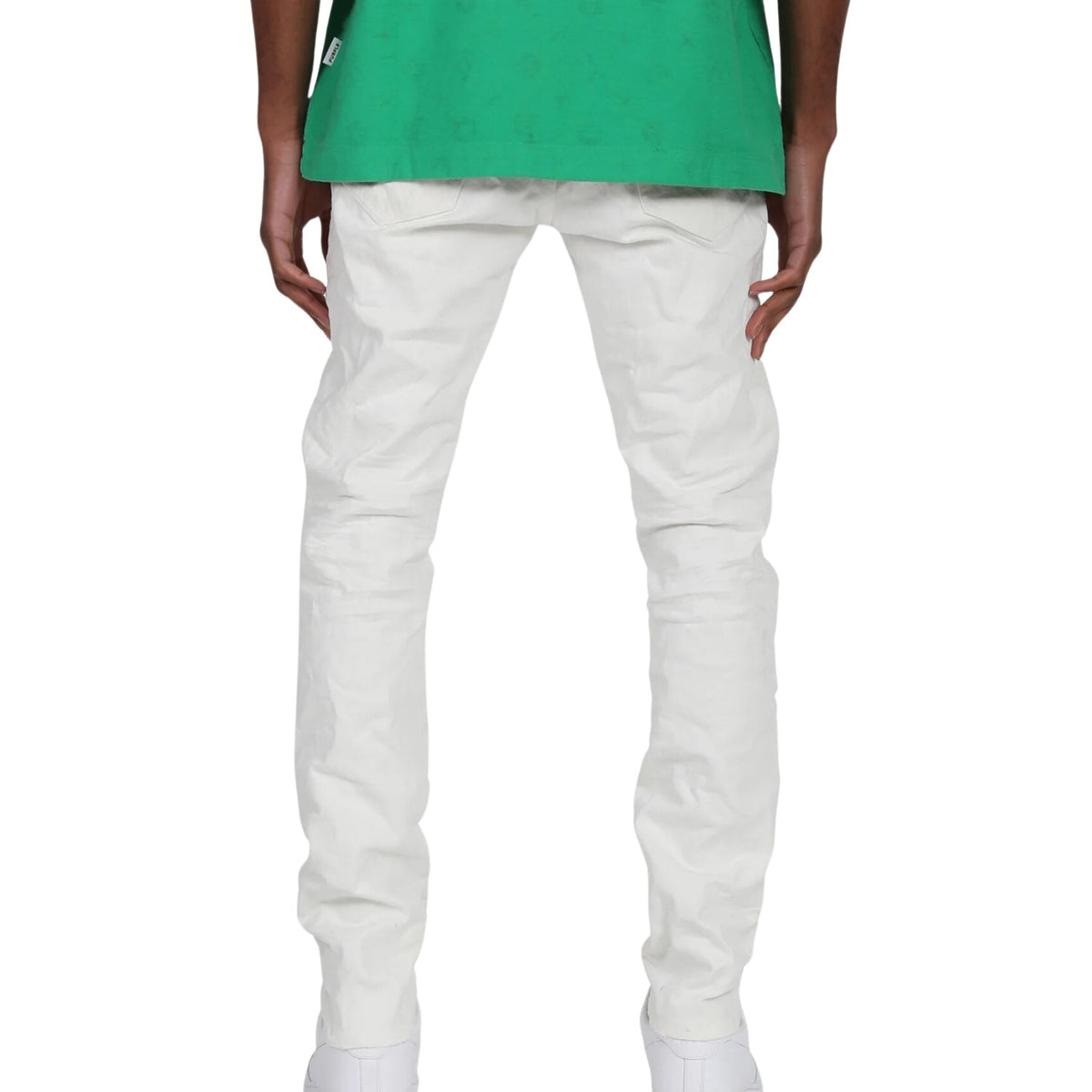 Purple-brand White Flocked Snake Jeans Mens Style : P001-wwfs123