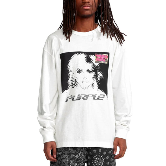 Purple-brand Textured Jersey Long Sleeve Tee  Mens Style : P204-jbwt123