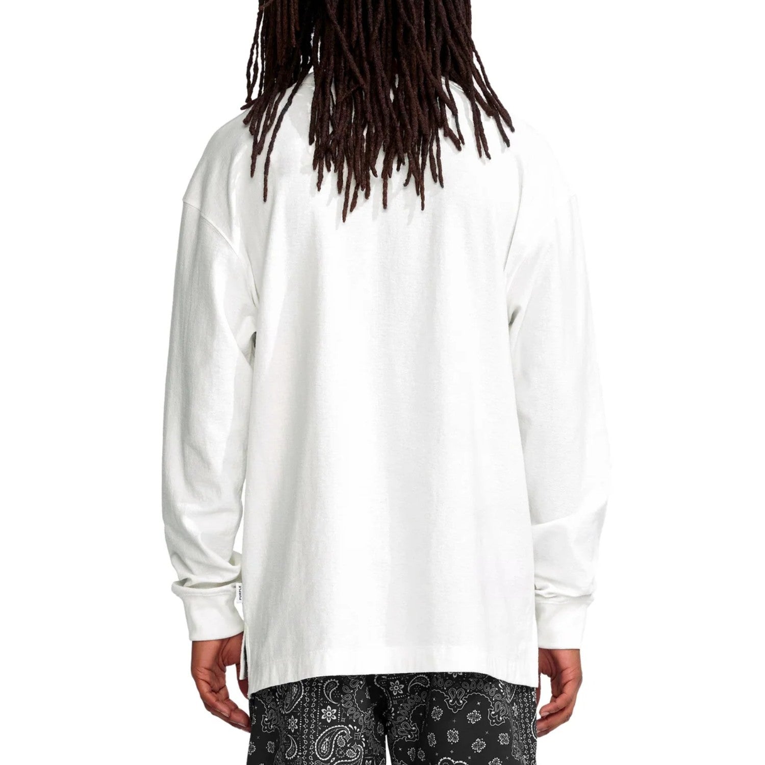 Purple-brand Textured Jersey Long Sleeve Tee  Mens Style : P204-jbwt123