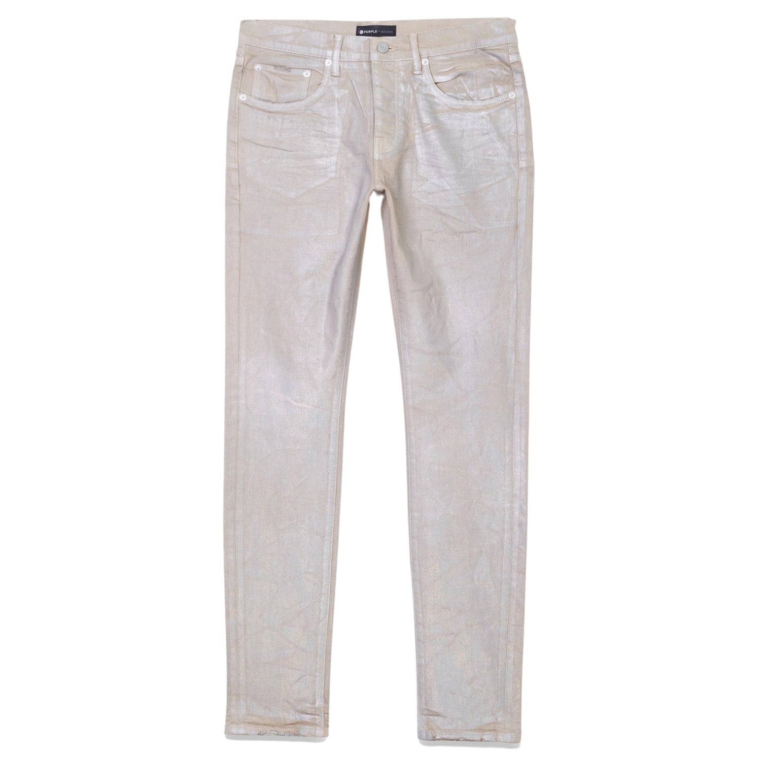 Purple-brand  Low Rise Skinny Jean - Sand Iridescent Pearl Mens Style : P001-swip322