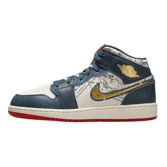 Air Jordan 1 Mid Se (Gs) Big Kids Style : Fn1353