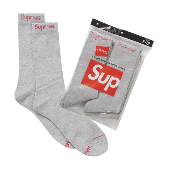 Supreme Hanes Crew Socks 4 Pack Mens Style : Ss24a37