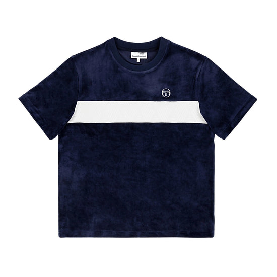 Sergio Tacchini Debossed Velour T-shirt Mens Style : Sts24m50873