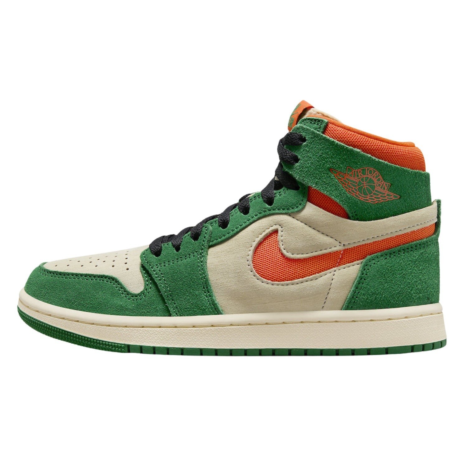 Jordan 1 High Zoom Air CMFT 2 Pine Green Orange Blaze (Women&