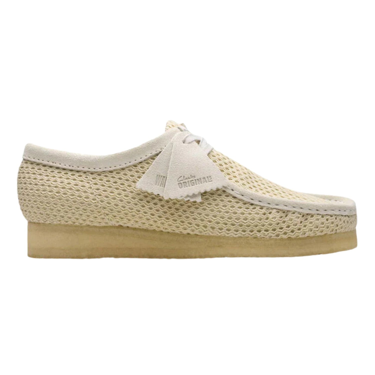 Clarks Originals Wallabee Off White Mesh