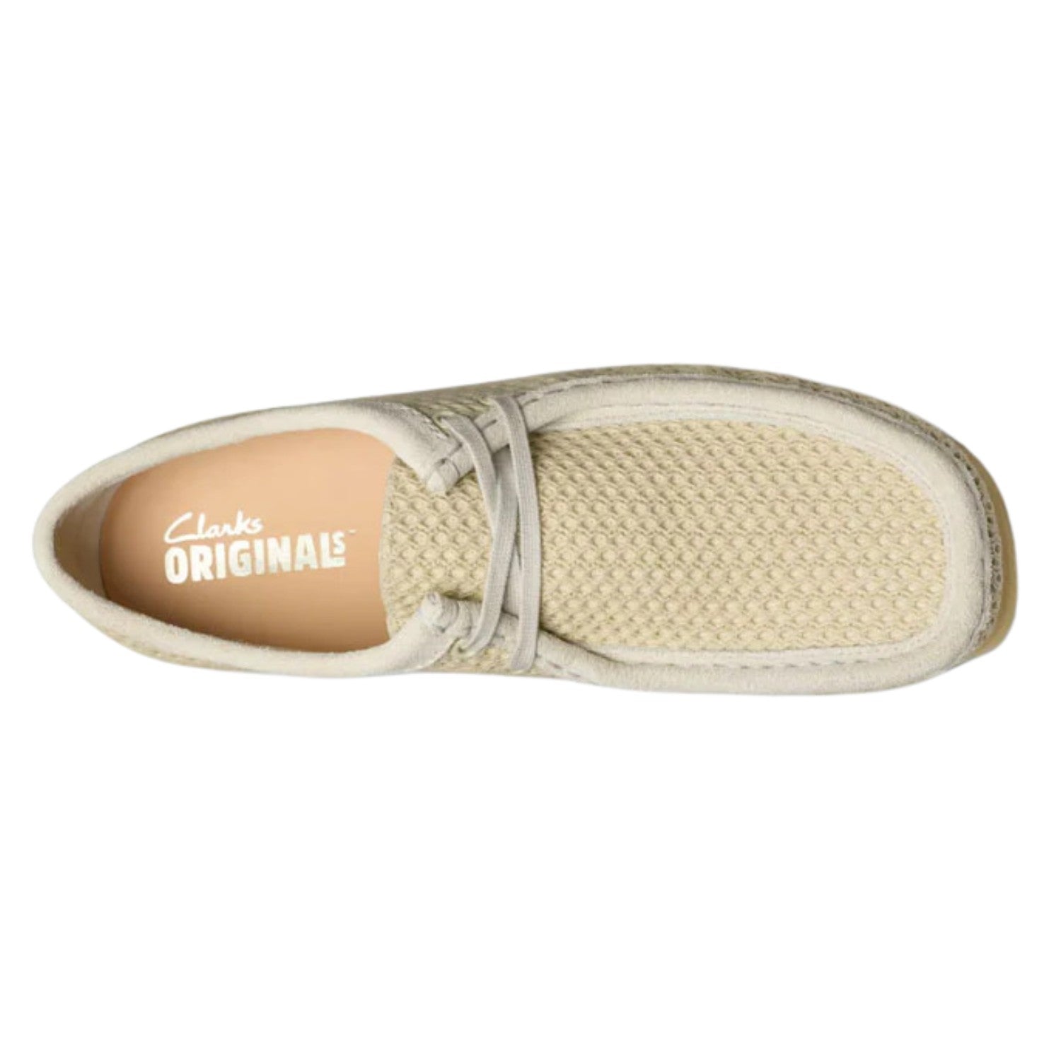 Clarks Originals Wallabee Off White Mesh