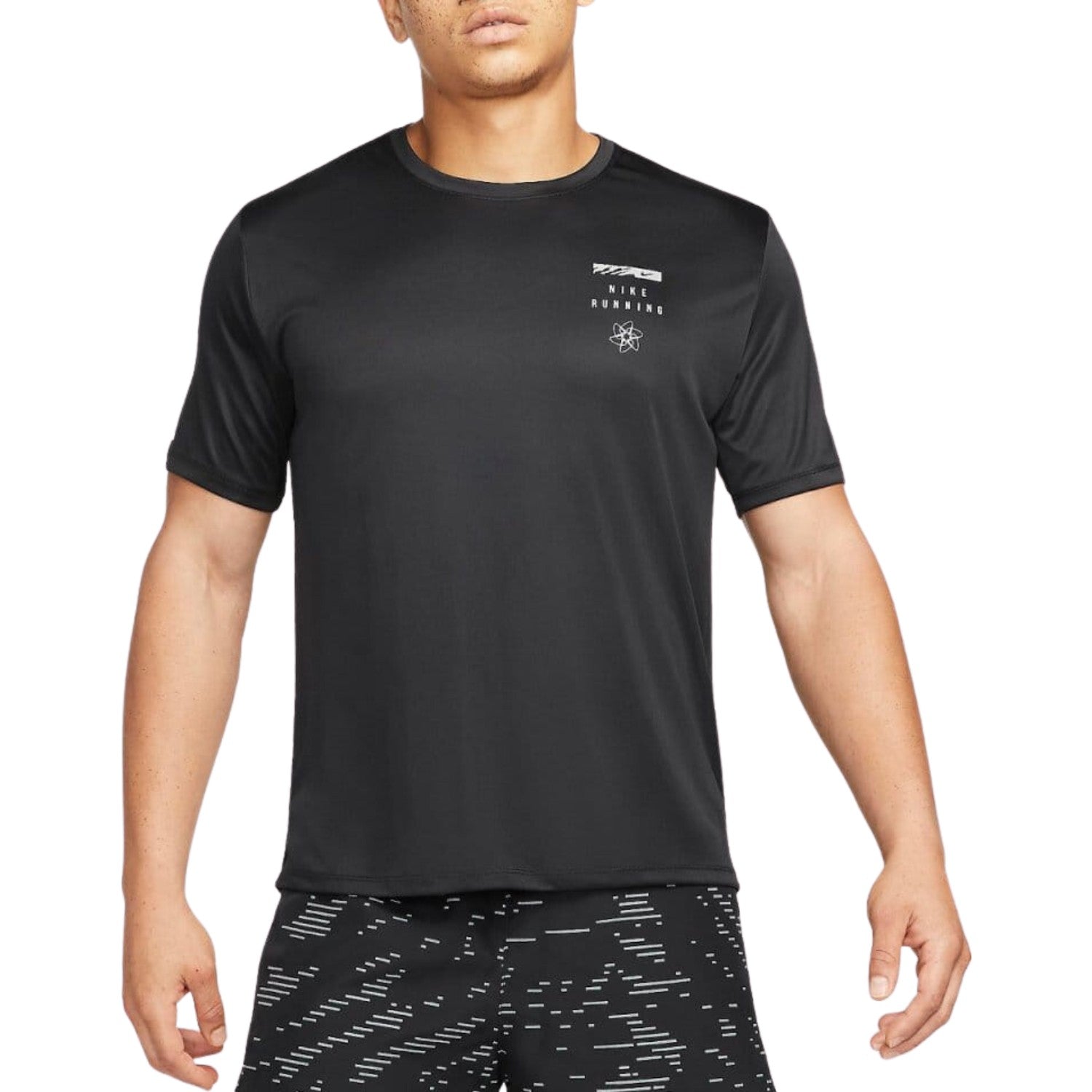 Nike Dri-fit Uv Run Division Miler Graphic Short Sleeves Tee Mens Style : Dm4711